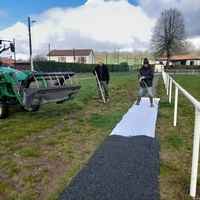 Travaux terrain de sports