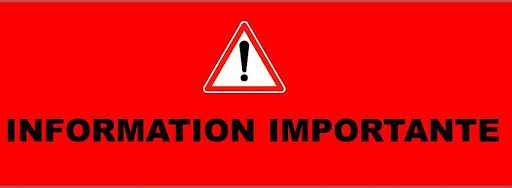 Information importante